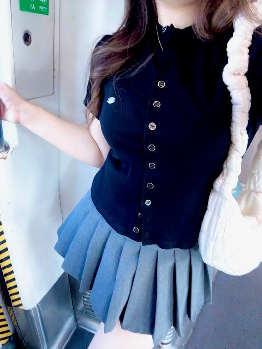 【𝒪𝓊𝓇 𝒮𝓊𝓂𝓂ℯ𝓇 ☀︎高腰百褶裙 / 3色】