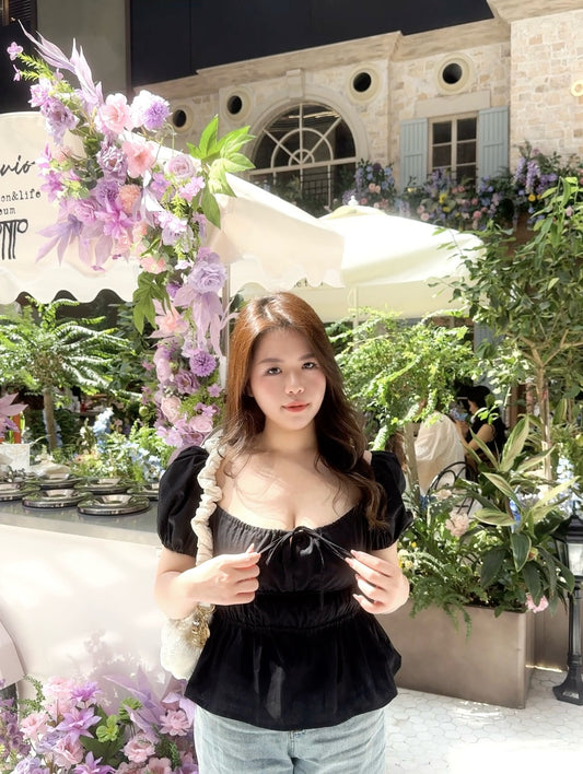 【𝒪𝓊𝓇 𝒮𝓊𝓂𝓂ℯ𝓇 ☀︎泡泡䄂圓領上衣 / 兩色】