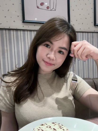 人手一件親膚舒適的 - 不規則針織上衣 [兩色入]