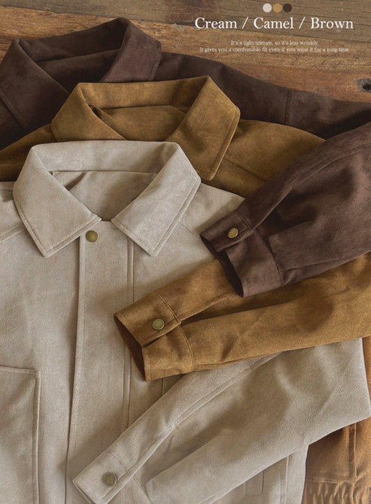 Cour Vintage 麂皮短版外套 | 3色入