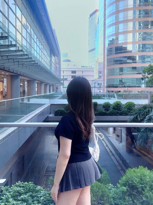 【𝒪𝓊𝓇 𝒮𝓊𝓂𝓂ℯ𝓇 ☀︎校園風柔軟短袖top/ 2色】