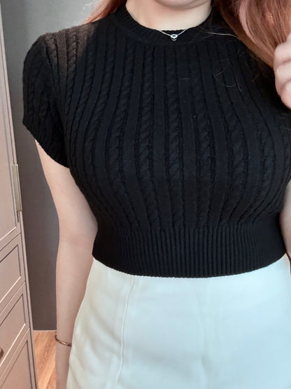 【泰國代購】王牌產品🏆 短款麻花針織毛衣