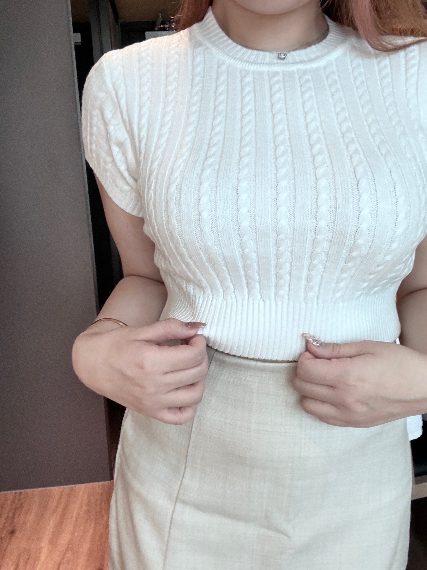 【泰國代購】王牌產品🏆 短款麻花針織毛衣