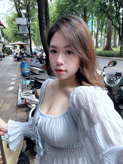 【𝒪𝓊𝓇 𝒮𝓊𝓂𝓂ℯ𝓇 ☀︎ 仙氣感透紗長袖上衣 / 2色】