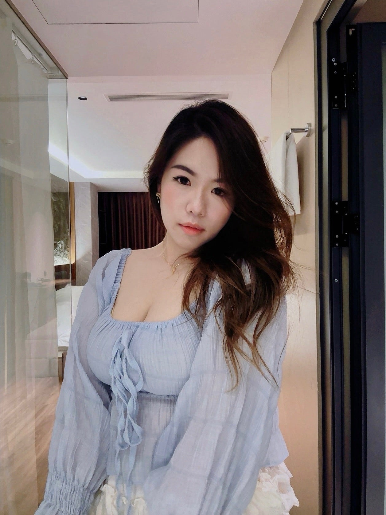 【𝒪𝓊𝓇 𝒮𝓊𝓂𝓂ℯ𝓇 ☀︎ 仙氣感透紗長袖上衣 / 2色】