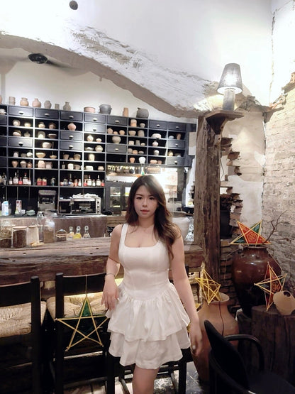 【𝒪𝓊𝓇 𝒮𝓊𝓂𝓂ℯ𝓇 ☀︎公主感蛋糕層次洋裙 】