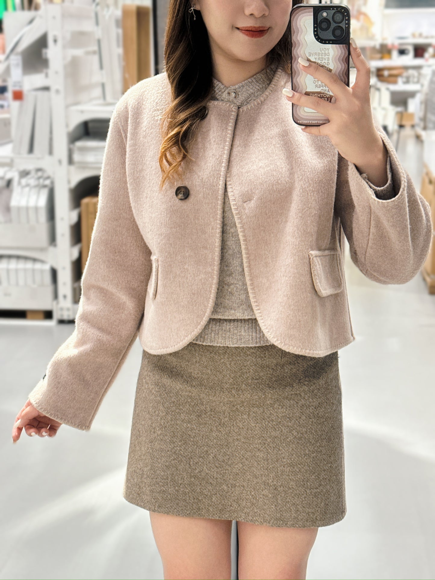 【New Year!! ୨୧兩色入!! 開叉鏤空波萊羅針織衫】