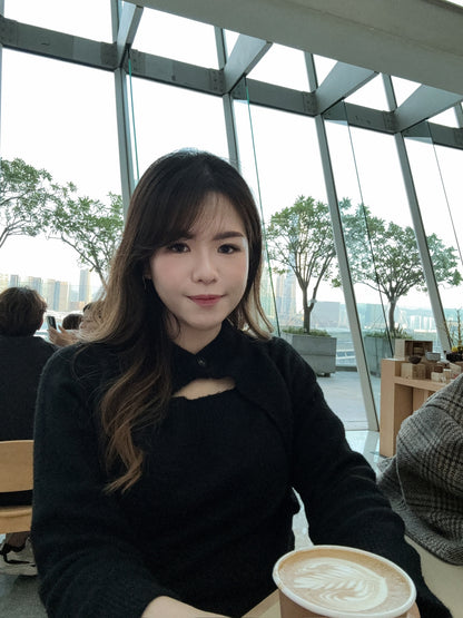 【New Year!! ୨୧兩色入!! 開叉鏤空波萊羅針織衫】