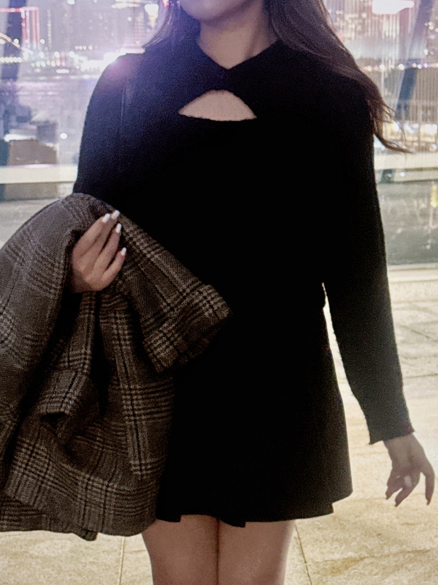 【New Year!! ୨୧兩色入!! 開叉鏤空波萊羅針織衫】