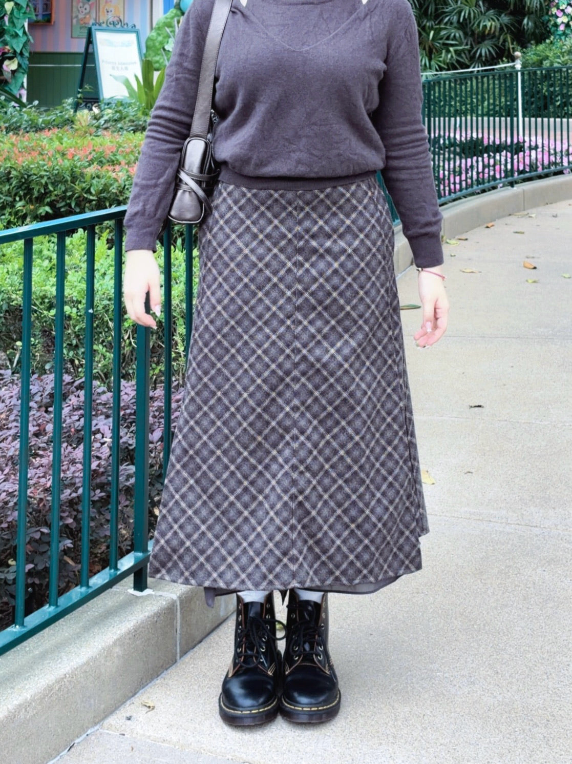 🧚《Checkered angel skirt｜冬日柔暖格紋感》