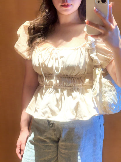 【𝒪𝓊𝓇 𝒮𝓊𝓂𝓂ℯ𝓇 ☀︎泡泡䄂圓領上衣 / 兩色】