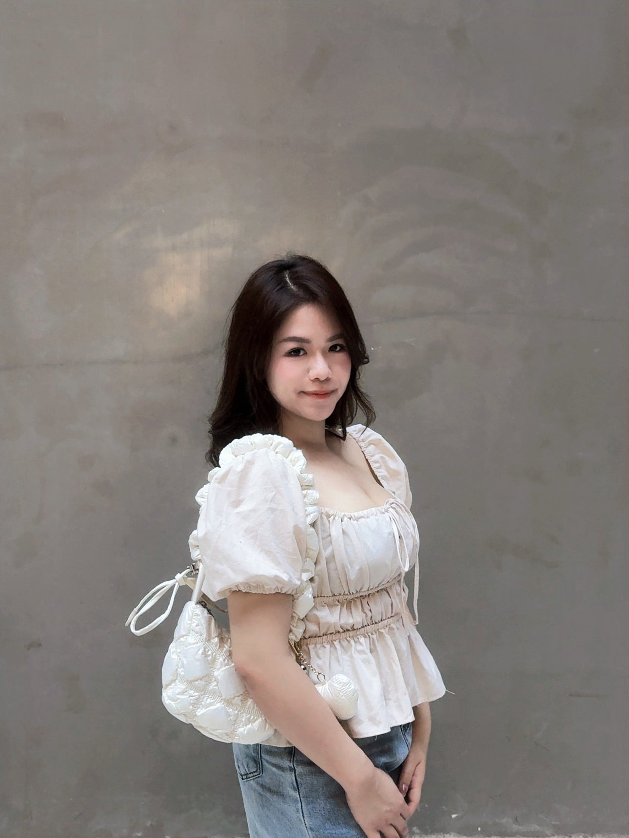 【𝒪𝓊𝓇 𝒮𝓊𝓂𝓂ℯ𝓇 ☀︎泡泡䄂圓領上衣 / 兩色】