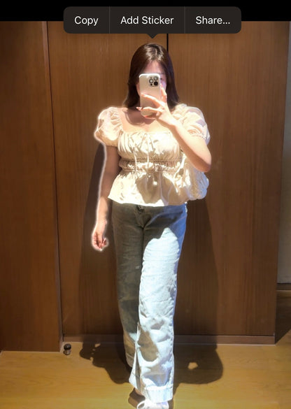 【𝒪𝓊𝓇 𝒮𝓊𝓂𝓂ℯ𝓇 ☀︎復古微闊腳直筒牛仔褲 / 兩色】